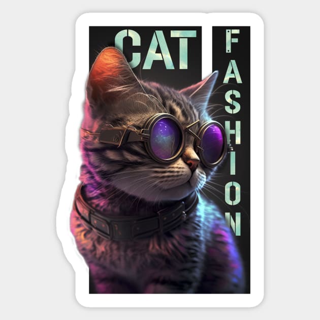 Cat Fashion A.I 2023 Sticker by HaMa-Cr0w